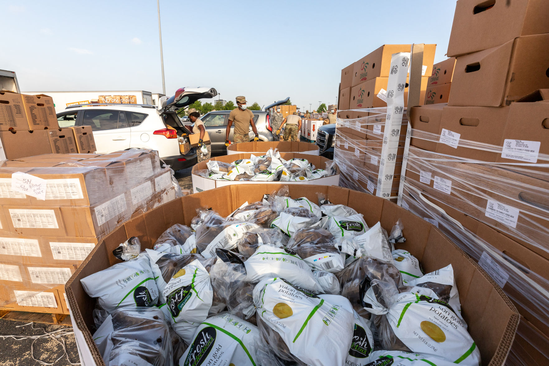 Tarrant Area Food Bank distributes thousands of pounds of food to families struggling amid COVID-19